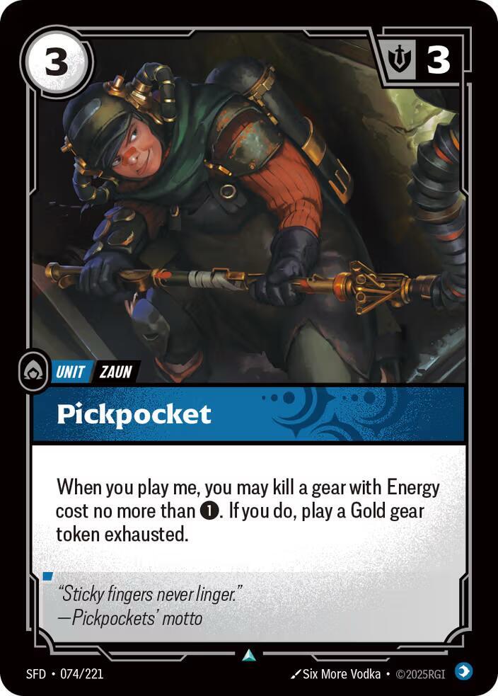 Pickpocket (074/221 - Uncommon) [Riftbound TCG: Spiritforged]