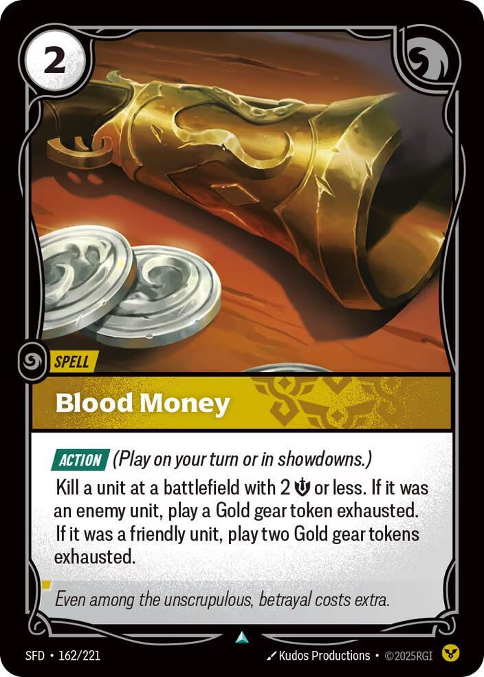 Blood Money (162/221 - Uncommon) [Riftbound TCG: Spiritforged]