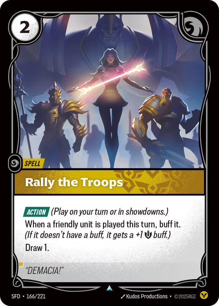 Rally the Troops (166/221 - Uncommon) [Riftbound TCG: Spiritforged]