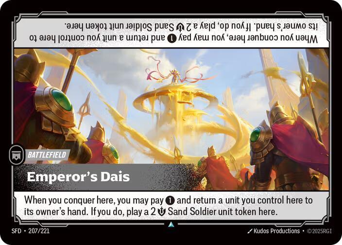 Emperor's Dias (207/221 - Uncommon) [Riftbound TCG: Spiritforged]