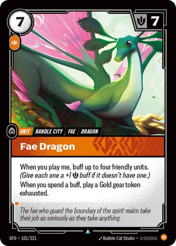Fae Dragon (101/221 - Uncommon) [Riftbound TCG: Spiritforged]