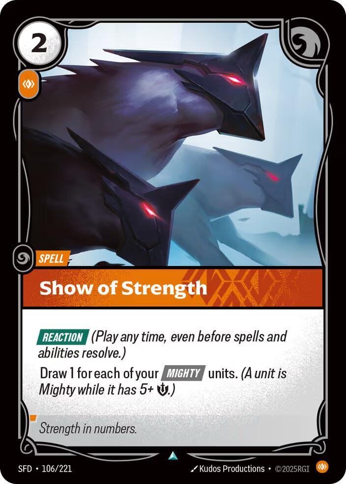 Show of Strength (106/221 - Uncommon) [Riftbound TCG: Spiritforged]