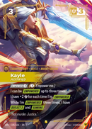 Kayle - Justified (185/166 - Overnumbered) [Riftbound TCG: Vendetta]