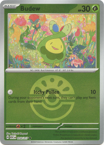 Budew (016/217) (Friend Ball) [Mega Evolution: Ascended Heroes]