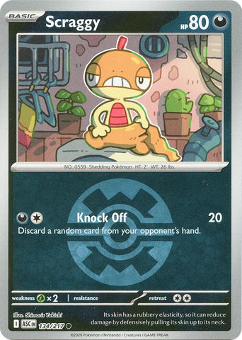 Scraggy (134/217) (Quick Ball) [Mega Evolution: Ascended Heroes]