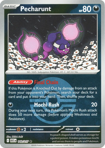 Pecharunt (143/217) (Poke Ball) [Mega Evolution: Ascended Heroes]