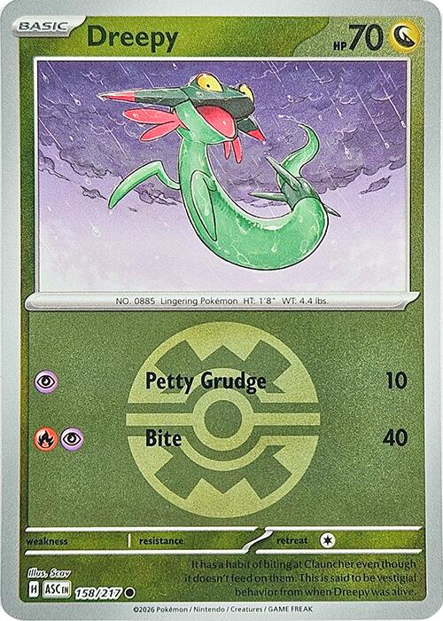 Dreepy (158/217) (Quick Ball) [Mega Evolution: Ascended Heroes]
