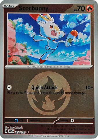 Scorbunny (036/217) (Energy Symbol Pattern) [Mega Evolution: Ascended Heroes]