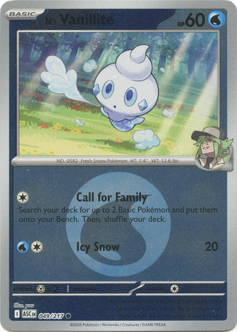 N's Vanillite (049/217) (Energy Symbol Pattern) [Mega Evolution: Ascended Heroes]