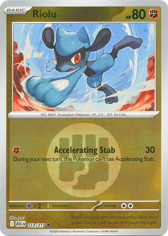 Riolu (112/217) (Energy Symbol Pattern) [Mega Evolution: Ascended Heroes]