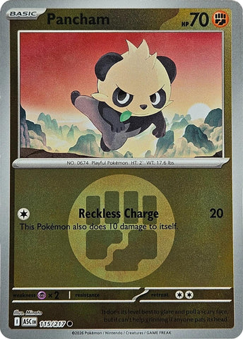 Pancham (115/217) (Energy Symbol Pattern) [Mega Evolution: Ascended Heroes]