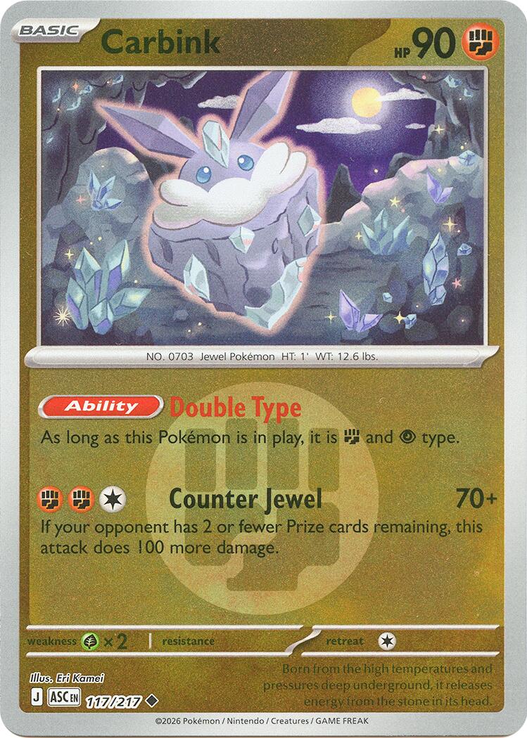 Carbink (117/217) (Energy Symbol Pattern) [Mega Evolution: Ascended Heroes]