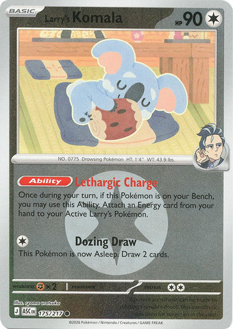 Larry's Komala (175/217) (Energy Symbol Pattern) [Mega Evolution: Ascended Heroes]