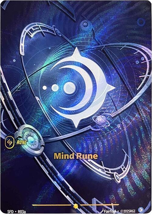 Mind Rune (R03a - Alternate) [Riftbound TCG: Spiritforged]