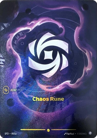 Chaos Rune (R05a - Alternate) [Riftbound TCG: Spiritforged]