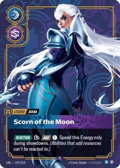 Diana - Scorn of the Moon (197/219 - Rare) [Riftbound TCG: Unleashed]