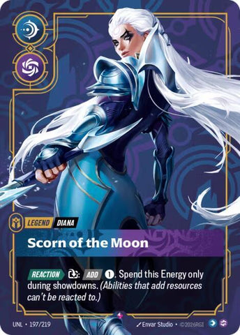 Diana - Scorn of the Moon (197/219 - Rare) [Riftbound TCG: Unleashed]