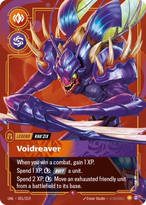 Kha'Zix - Voidreaver (201/219 - Rare) [Riftbound TCG: Unleashed]