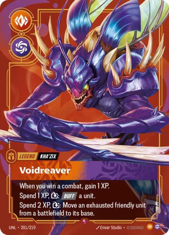 Kha'Zix - Voidreaver (201/219 - Rare) [Riftbound TCG: Unleashed]