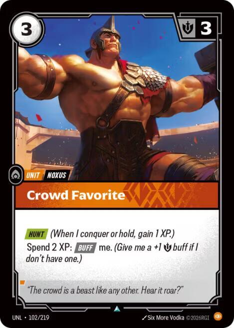 Crowd Favorite (102/219 - Uncommon) [Riftbound TCG: Unleashed]