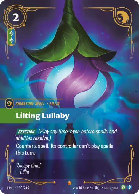 Lilting Lullaby (190/219 - Epic) [Riftbound TCG: Unleashed]