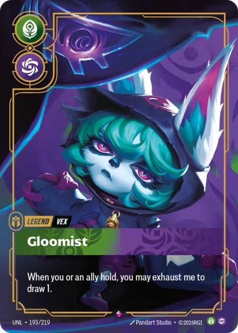 Vex - Gloomist (193/219 - Rare) [Riftbound TCG: Unleashed]