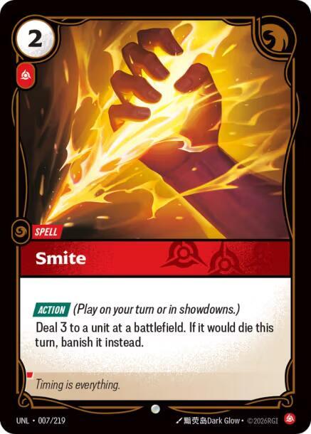 Smite (007/219 - Common) [Riftbound TCG: Unleashed]