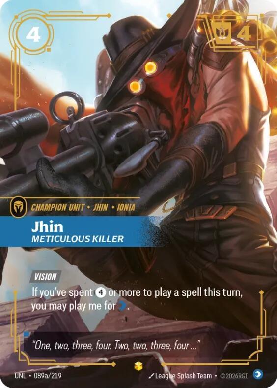 Jhin - Meticulous Killer (089a/219 - Alternate) [Riftbound TCG: Unleashed]