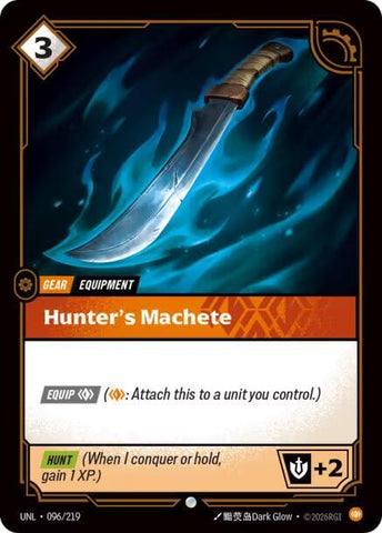 Hunter's Machete (096/219 - Common) [Riftbound TCG: Unleashed]