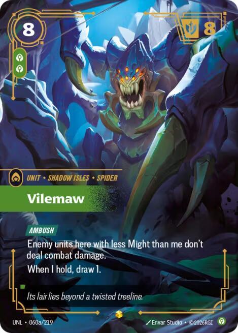Vilemaw (060a/219 - Alternate) [Riftbound TCG: Unleashed]