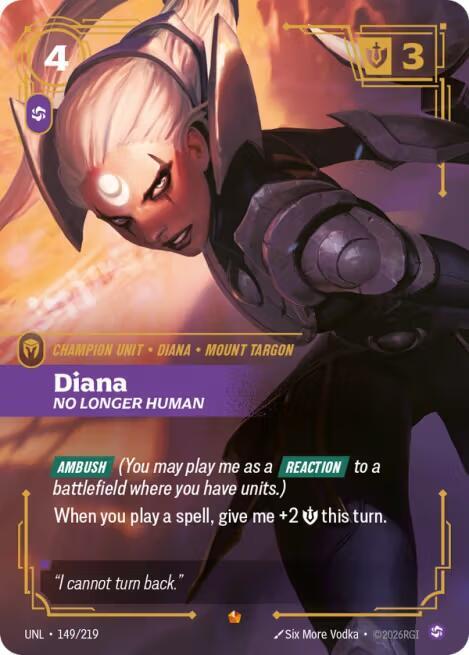 Diana - No Longer Human (149/219 - Epic) [Riftbound TCG: Unleashed]