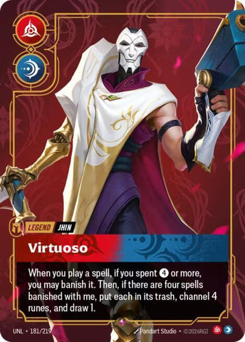Jhin - Virtuoso (181/219 - Rare) [Riftbound TCG: Unleashed]
