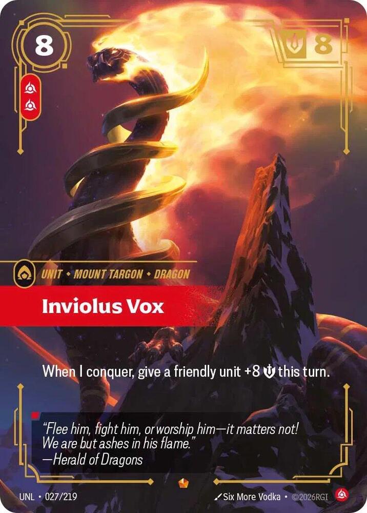 Inviolus Vox (027/219 - Epic) [Riftbound TCG: Unleashed]