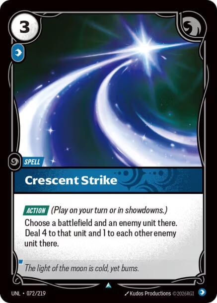 Crescent Strike (072/219 - Uncommon) [Riftbound TCG: Unleashed]