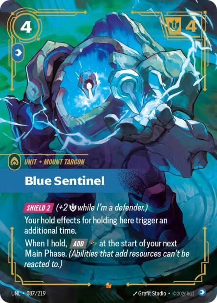 Blue Sentinel (087/219 - Epic) [Riftbound TCG: Unleashed]