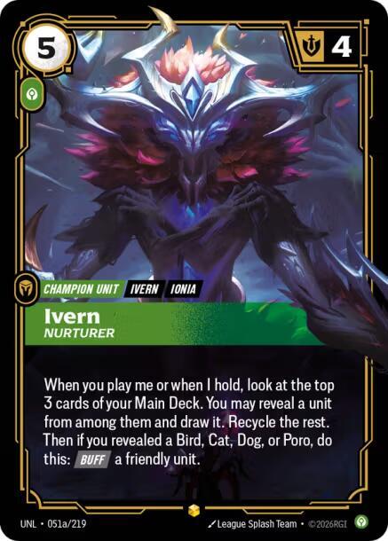 Ivern - Nurterer (051a/219 - Alternate) [Riftbound TCG: Unleashed]