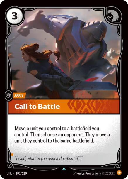 Call to Battle (101/219 - Uncommon) [Riftbound TCG: Unleashed]