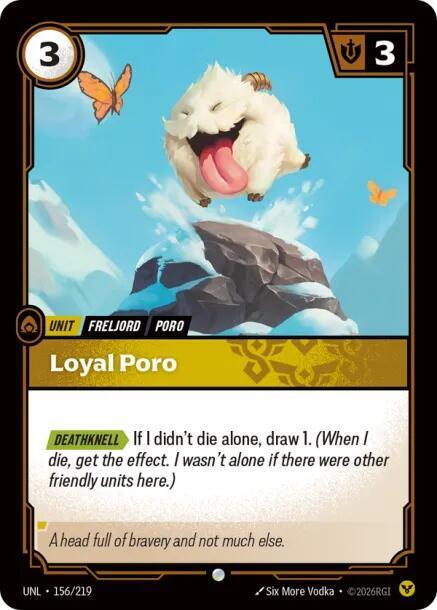 Loyal Poro (156/219 - Common) [Riftbound TCG: Unleashed]