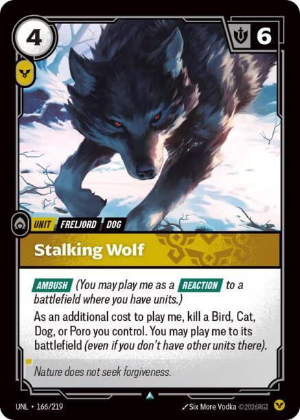 Stalking Wolf (166/219 - Uncommon) [Riftbound TCG: Unleashed]