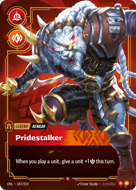 Rengar - Pridestalker (183/219 - Rare) [Riftbound TCG: Unleashed]