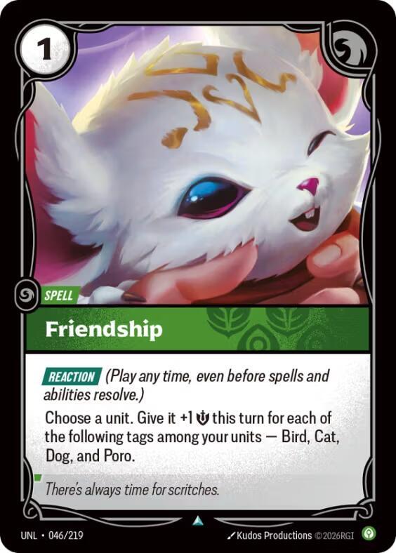 Friendship (046/219 - Uncommon) [Riftbound TCG: Unleashed]