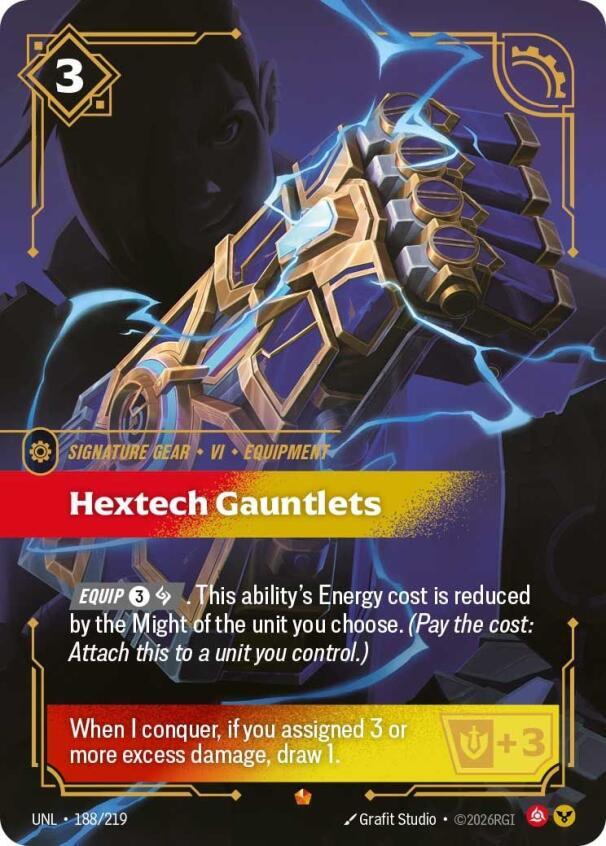 Hextech Gauntlets (188/219 - Epic) [Riftbound TCG: Unleashed]