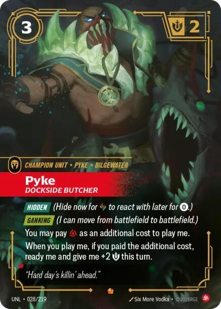 Pyke - Dockside Butcher (028/219 - Epic) [Riftbound TCG: Unleashed]
