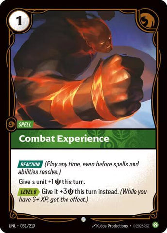 Combat Experience (031/219 - Common) [Riftbound TCG: Unleashed]