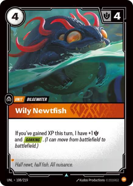 Wily Newtfish (108/219 - Uncommon) [Riftbound TCG: Unleashed]