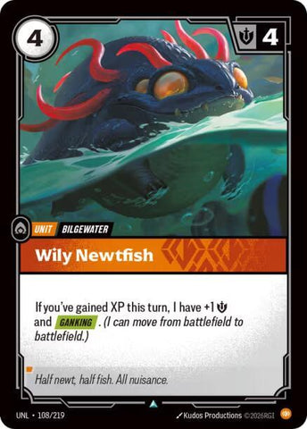 Wily Newtfish (108/219 - Uncommon) [Riftbound TCG: Unleashed]