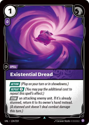 Existential Dread (134/219 - Uncommon) [Riftbound TCG: Unleashed]