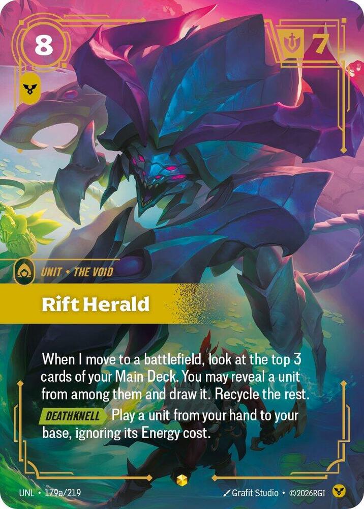 Rift Herald (179a/219 - Alternate) [Riftbound TCG: Unleashed]