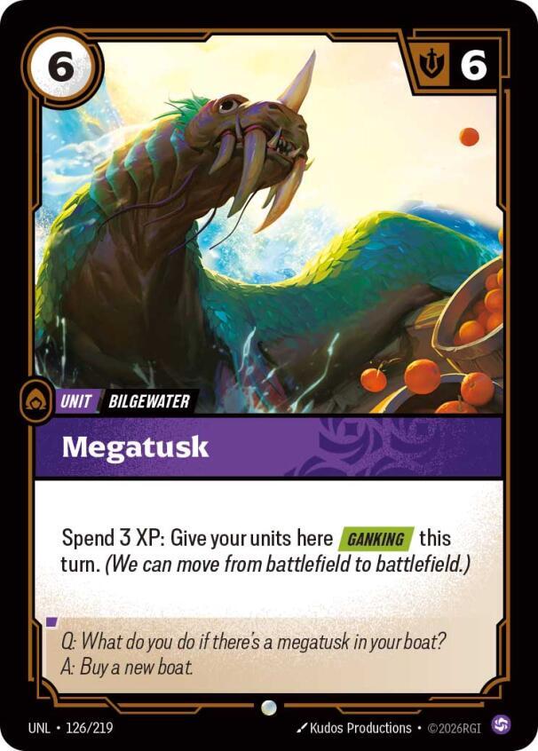 Megatusk (126/219 - Common) [Riftbound TCG: Unleashed]