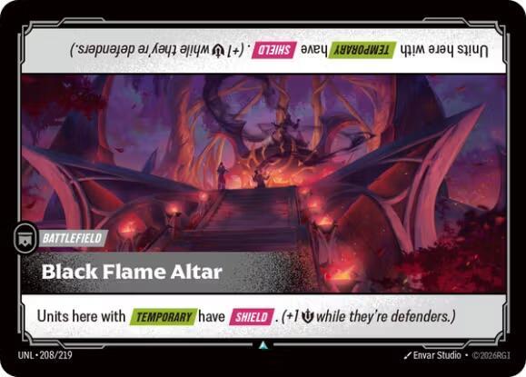 Black Flame Altar (208/219 - Uncommon) [Riftbound TCG: Unleashed]